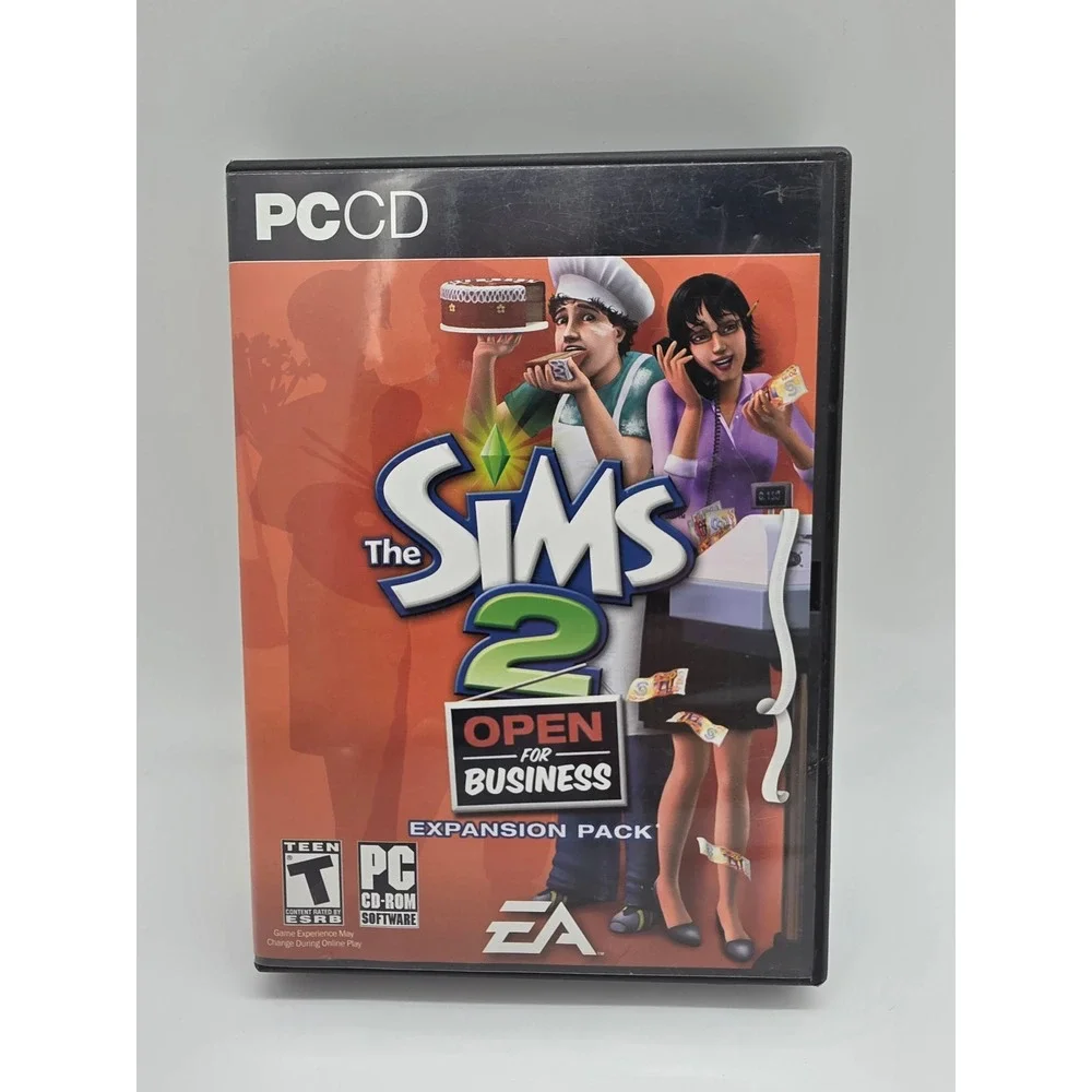 The Sims 2 Open for Business Expansion Pack PC CD-ROM EA Maxis 2006 Complete